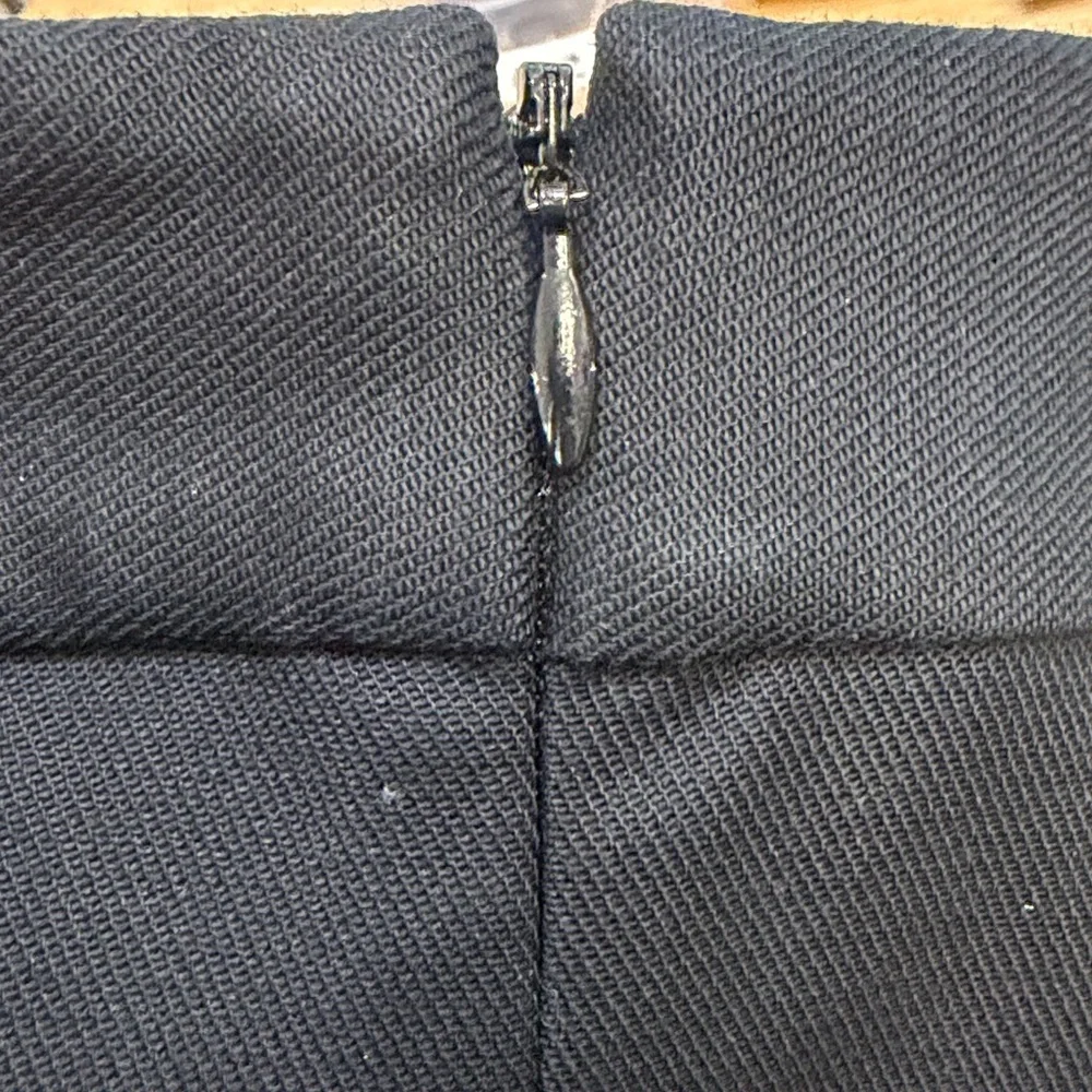 Kate Spade Classic Little Black Pencil Skirt‎ Rounded Slits Minimalist Capsule - Picture 6 of 6